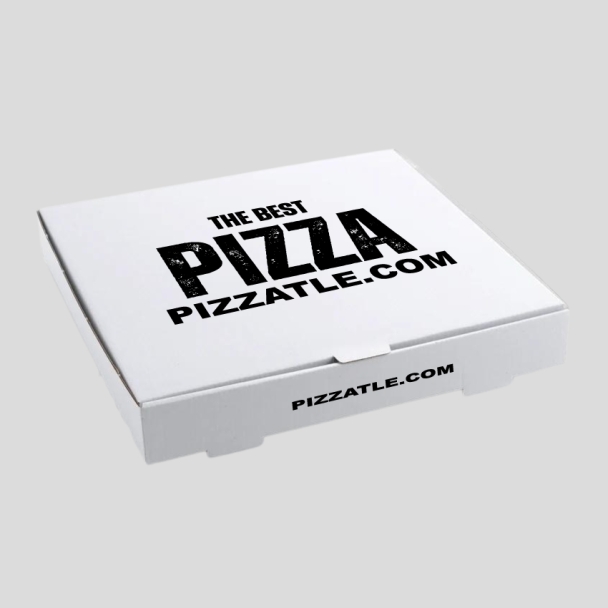 12.75 inch white pizza boxes