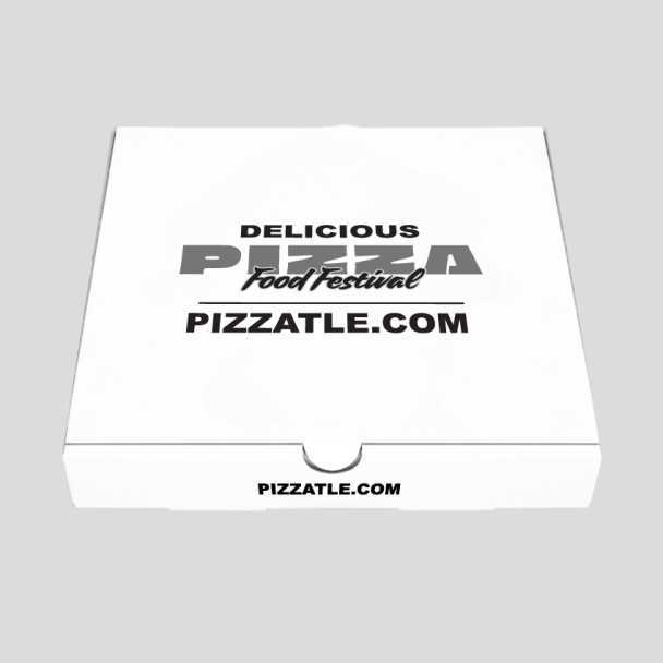 13.5 inch white pizza boxes