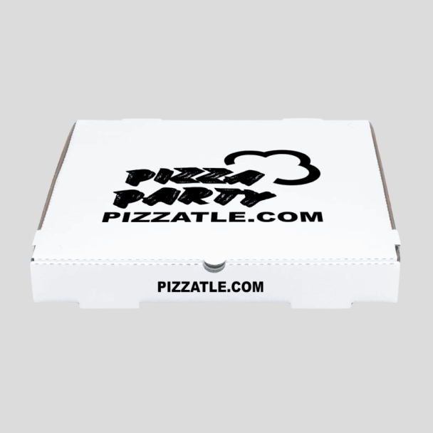 13.75 inch white pizza boxes