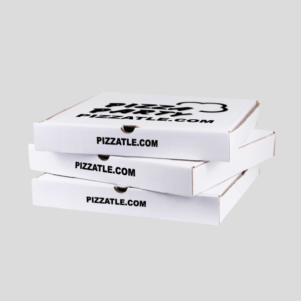 16.75 inch white pizza boxes