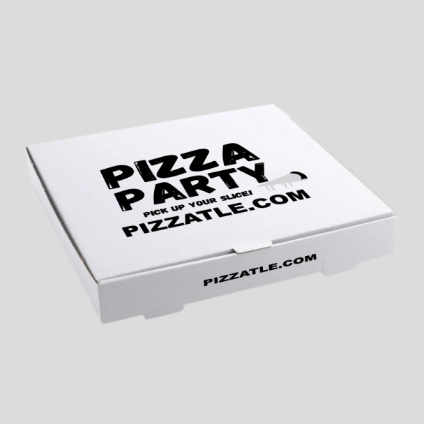 26.5 inch white pizza boxes