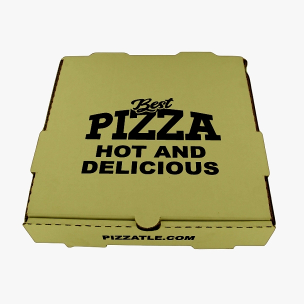 Dark gold pizza box