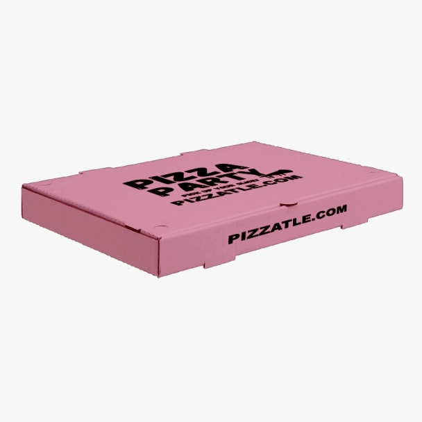 Light pink pizza box