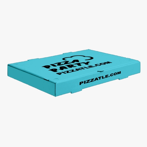 Light steel blue pizza box