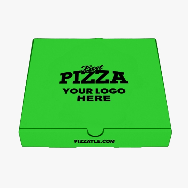 Lime green pizza box