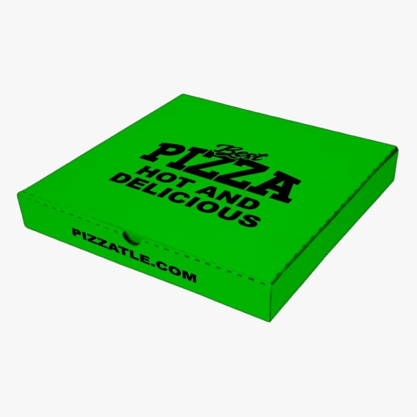 Lime pizza box