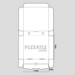 A 10.25 inch white pizza box design by Pizzatle