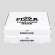 12.25 inch white pizza box