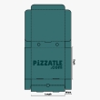 A 12.5 x 12.5 x 1.75 standard size pizza box design by Pizzatle