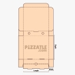 A 12 x 12 x 1.75 standard size pizza box design by Pizzatle