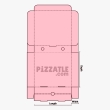 A 13.5 x 13.5 x 1.75 standard size pizza box design by Pizzatle