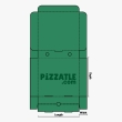 A 13 x 13 x 1.75 standard size pizza box design by Pizzatle