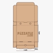 A 14 x 14 x 1.75 standard size pizza box design by Pizzatle