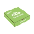  A 15.25 inch pizza box with label