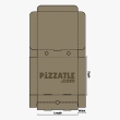 A 16 inch cardboard pizza box by pizzatle