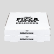 17 inch white pizza box