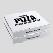 23.5 inch white pizza box