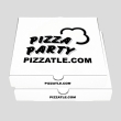 25 inch white pizza box