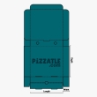 A 26.5 inch cardboard pizza box by pizzatle