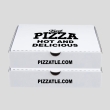 3.5 inch white pizza box