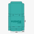 A 30 x 30 x 2 standard size pizza box design by Pizzatle