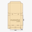 A 32 x 32 x 2 standard size pizza box design by Pizzatle