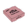  A 5.5 inch pizza box with label