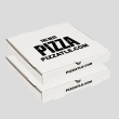 5.75 inch white pizza box