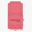 A 7.5 inch cardboard pizza box by pizzatle