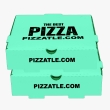 Aquamarine pizza boxes