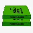 Chartreuse pizza boxes