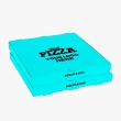 Cyan pizza box