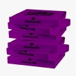 Dark magenta pizza boxes