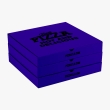 Deep navy blue pizza boxes