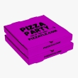 Fuchsia pink pizza boxes wholesale