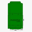 A green pizza box design by Pizzatle