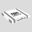 Kraft 12.25 inch white pizza box