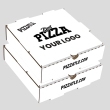 Kraft 15.75 inch white pizza box