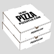 Kraft 9 inch white pizza box