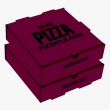 Kraft burgundy pizza box