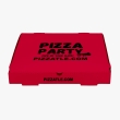 Kraft burgundy wine pizza box