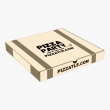 Kraft light goldenrod yellow pizza box