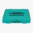 Kraft light sea green pizza box