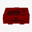 Kraft maroon pizza box