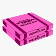 Kraft pastel pink pizza box