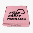 Kraft pink pizza box