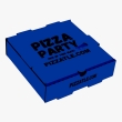 Kraft steel blue pizza box