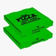 Lime pizza boxes