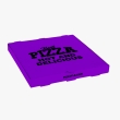 Medium purple pizza box