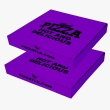 Medium purple pizza boxes